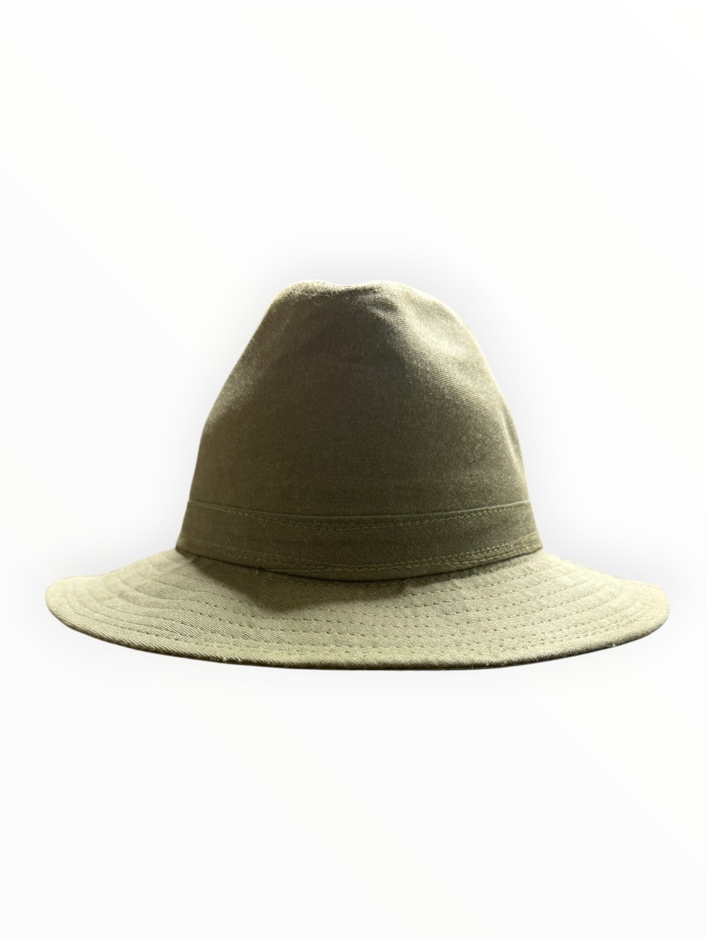 Stetson Fedora Hat Mens Olive Safari Outback Wide Brim Made USA Medium